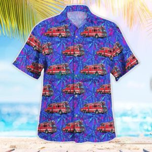 Oregon Fire Truck Hawaiian Shirt Gift For Summer Vacation