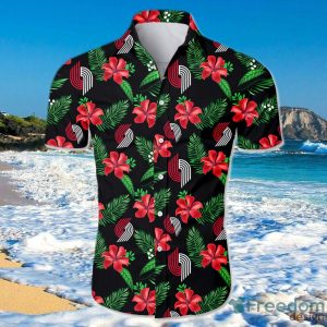 Portland Trail Blazers Hawaiian Shirt For Men And Women Small Flowers