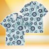 Seattle Mariners Pale Turquoise Hibiscus Light Cyan Background 3D Hawaiian Shirt Gift For Fans