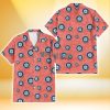 Seattle Mariners Peach Puff Hibiscus Tomato Orange Background 3D Hawaiian Shirt Gift For Fans