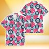 Seattle Mariners Pink Blue Hibiscus White Background 3D Hawaiian Shirt Gift For Fans