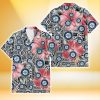 Seattle Mariners Pink Hibiscus Black Pattern White Background 3D Hawaiian Shirt Gift For Fans