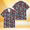 Seattle Mariners Pink Hibiscus Orchid Brown Background 3D Hawaiian Shirt Gift For Fans