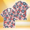 Seattle Mariners White Hibiscus Salmon Background 3D Hawaiian Shirt Gift For Fans