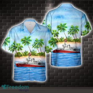 Seismic Vessels Ramform Titan Ship Hawaiian Shirt Beach Holiday