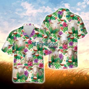 Sheep Summer Floral 3D Hawaiian Shirt For Men Women