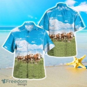 Simmental Cattle Hawaiian Shirt For Men Women