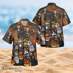 Skeleton RIP The Nightmare Halloween Gifts Full Over Print Hawaiian Shirt