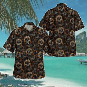 Skull Hawaiian Shirt Aloha Shirt For Men Women