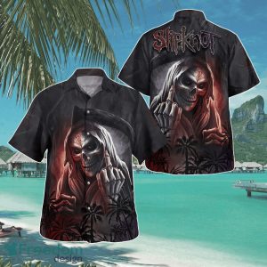 Slipknot Skull Fck Coconut Tree Hawaii Shirt Aloha Shirt For Men Women