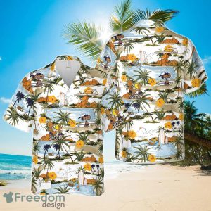 Snoopy And Friends Brown Hawaiian Shirt