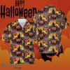 Spooky Night Halloween Hawaiian Shirt Horror Themed Button Up Shirts Halloween Gift Ideas