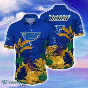 St. Louis Blues NHL Flower Hawaiian Shirt Great Gift For Men Women Fans