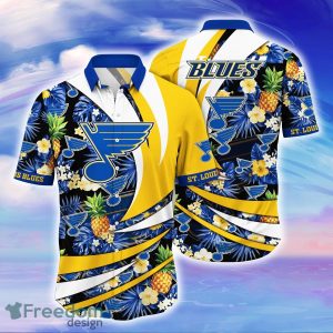 St. Louis Blues NHL Flower Hawaiian Shirt Style Gift For Men Women Fans