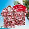 St. Louis Cardinals Hawaiian Shirt Major League Baseball Mascot And Hibiscus Pattern