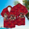 St. Louis Cardinals Mascot And Leaves Tropical Pattern Hawaiian Shirt For Fans