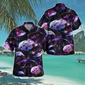Star Trek Starships Hawaii Shirt Summer Aloha Shirt For Men Women Dark Style