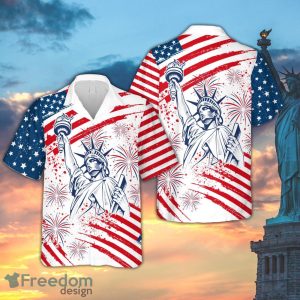 Statue Of Liberty 4th Of July Hawaiian Shirt