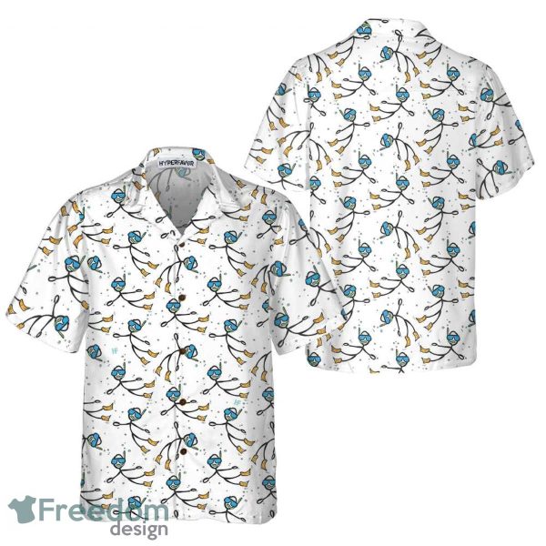 Stickfigures Scuba Diving Hawaiian Shirt Best Gift For Men And Women