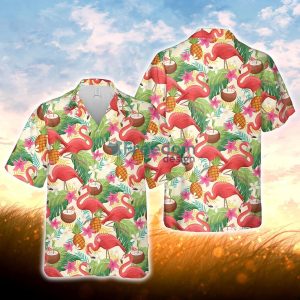 Summer Flamingo Pattern Hawaiian Shirt For Men Women