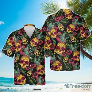 Summer Pineapple Skull Tropical Hawaiian Shirt