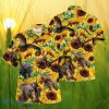 Sunflower Dinosaur All Printed 3D Hawaiian Shirt For Men Women