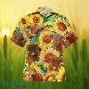 Sunflower Highland Cattle All Printed 3D Hawaiian Shirt For Men Women