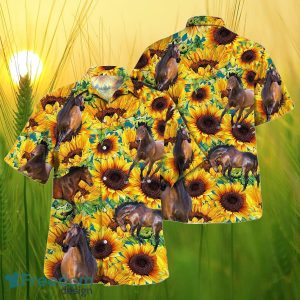 Sunflower Horse All Printed 3D Hawaiian Shirt For Men Women