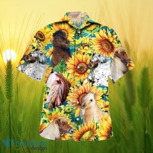 Sunflower Miniature Horse All Printed 3D Hawaiian Shirt For Men Women