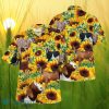 Sunflower Nubian Goat All Printed 3D Hawaiian Shirt For Men Women