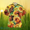 Sunflower Red Angus Cattle All Printed 3D Hawaiian Shirt For Men Women