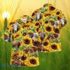 Sunflower TX Longhorn Cattle All Printed 3D Hawaiian Shirt For Men Women