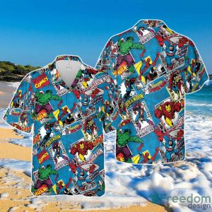Superhero Marvel Heroes Hawaiian Shirt Gift For Friends