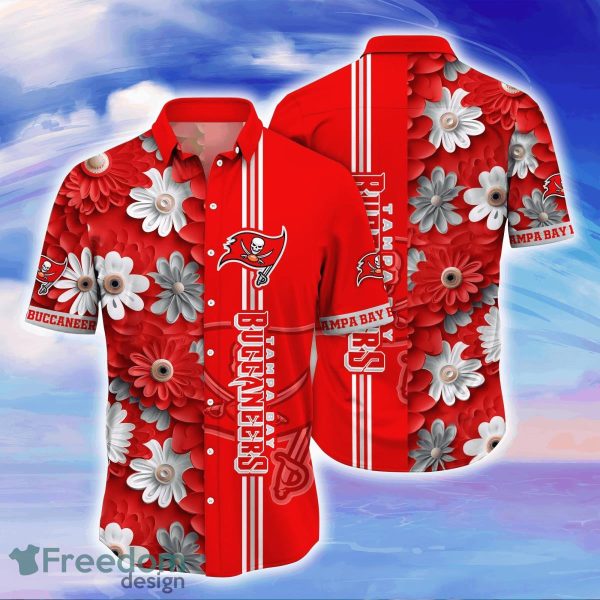 Tampa Bay Buccaneers NFL Flower Hawaiian Shirt For Men Women Gift For Fans