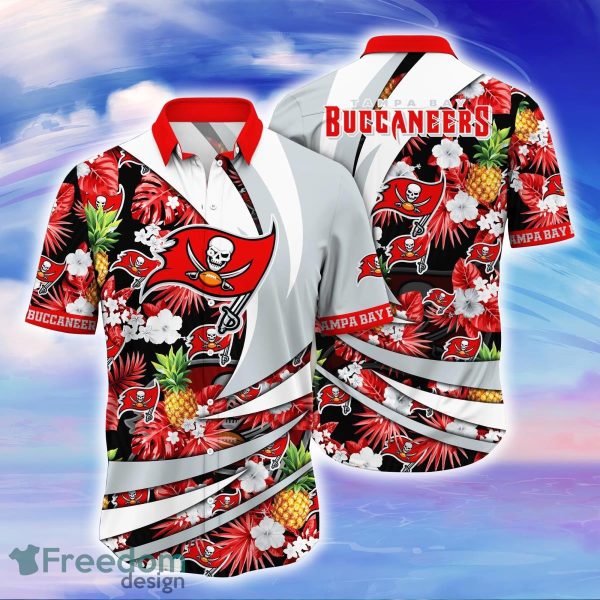 Tampa Bay Buccaneers NFL Flower Hawaiian Shirt Style Gift For Men Women Fans