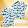 Tampa Bay Rays Pale Turquoise Hibiscus Light Cyan Background 3D Hawaiian Shirt Gift For Fans