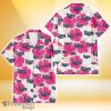 Tampa Bay Rays Pink White Hibiscus Misty Rose Background 3D Hawaiian Shirt Gift For Fans