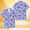 Tampa Bay Rays Sketch White Hibiscus Violet Background 3D Hawaiian Shirt Gift For Fans