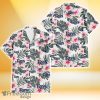 Tampa Bay Rays White Hibiscus Green Leaf White Background 3D Hawaiian Shirt Gift For Fans