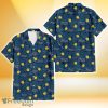 Tampa Bay Rays Yellow Hibiscus Cadet Blue Leaf Navy Background 3D Hawaiian Shirt Gift For Fans