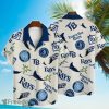Tampa Rays Bay Pattern Major League Baseball 3D Print Hawaiian Shirt