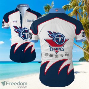 Tennessee Titans Big Logo Hawaiian Summer Beach Shirt Full Print