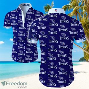 Tennessee Titans Mini Logo Hawaiian Summer Beach Shirt Full Print