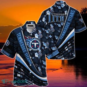 Tennessee Titans NFL Football With Tropical Flower Pattern Hawaiian Shirt For Fans