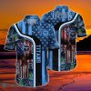 Tennessee Titans NFL Hawaiian Shirt Graphic Tropical Pattern Skull Punisher 3D Printed