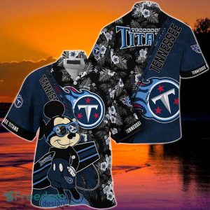 Tennessee Titans NFL Hawaiian Shirt Mickey Print Floral Pattern This Summer For Sports Fans