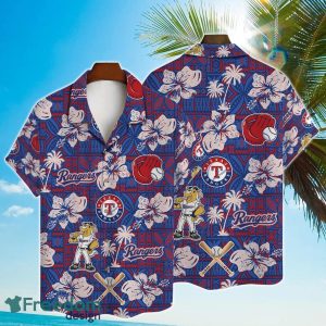 Texas Rangers Hibiscus Pattern Vintage Hawaiian Shirt For Men Women