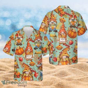 Thanksgiving Farm Harvest Festival Gnomes Thanksgiving Gifts Full Over Print Hawaiian Shirt