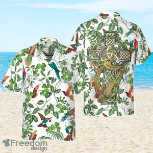The Celtic Cross Harp Irish Shamrock Hawaiian Shirt Best Gift For Men And Women