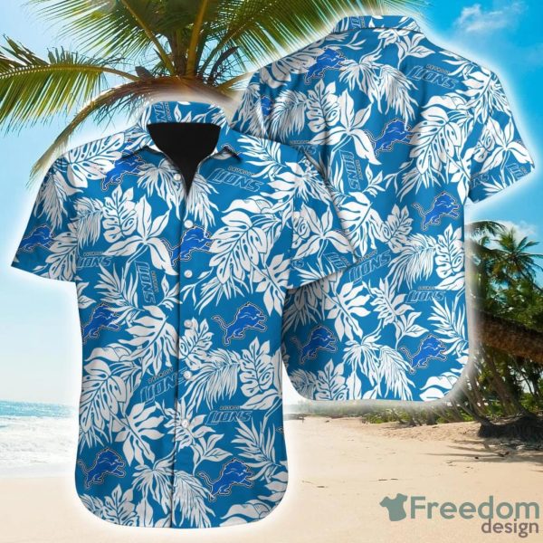 Tropical Leafs NFL Detroit Lions Hawaiian Shirt